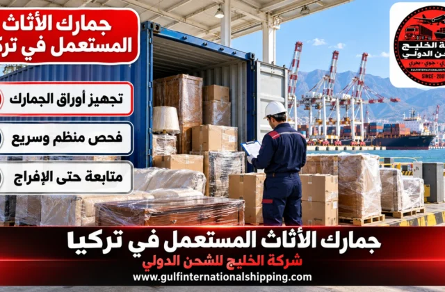 جمارك الأثاث المستعمل في تركيا نقل منزلي للعائدين وشحن سيارات