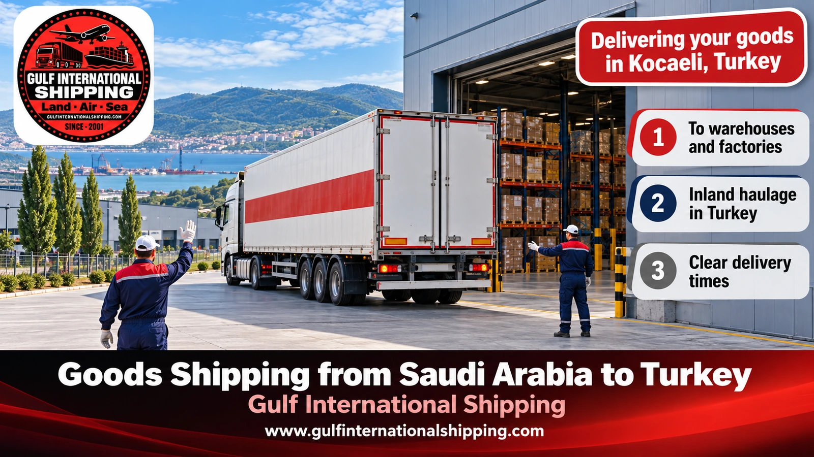 Delivering your goods in Kocaeli, Turkey