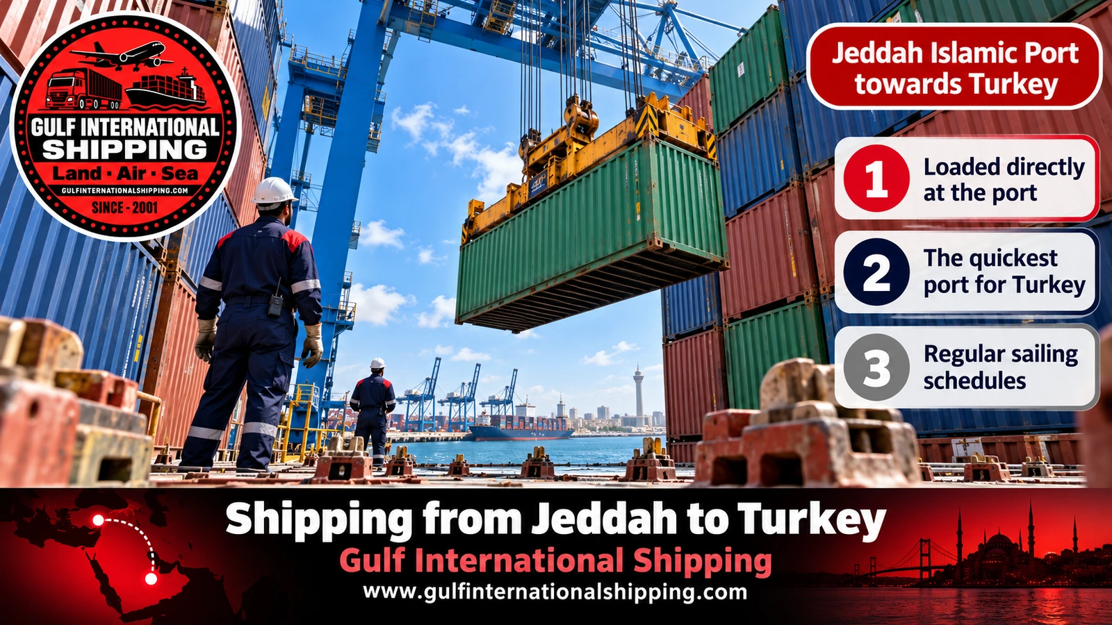 Jeddah Islamic Port towards Turkey