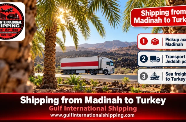 Shipping Company from Madinah to Turkey Direct Air & Car Shipping