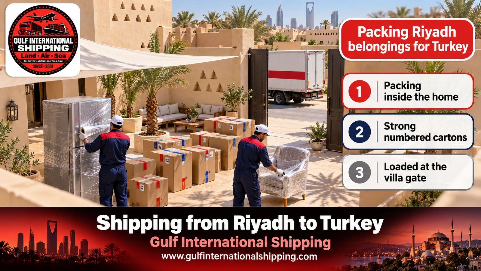 Packing Riyadh belongings for Turkey