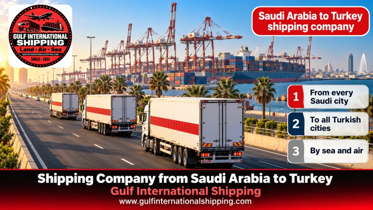 Saudi Arabia to Turkey shipping company