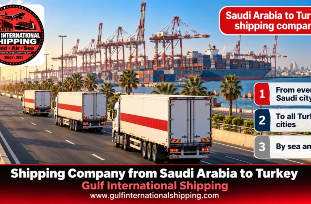 Shipping Company from Saudi Arabia to Turkey Sea, Air & Car Shipping