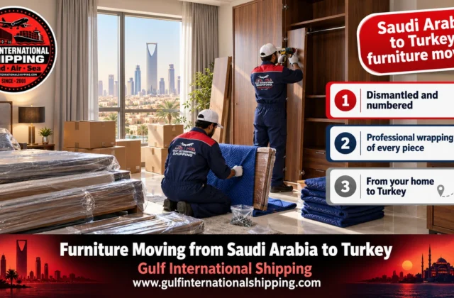 Furniture Moving from Saudi Arabia to Turkey Home Containers & Cars