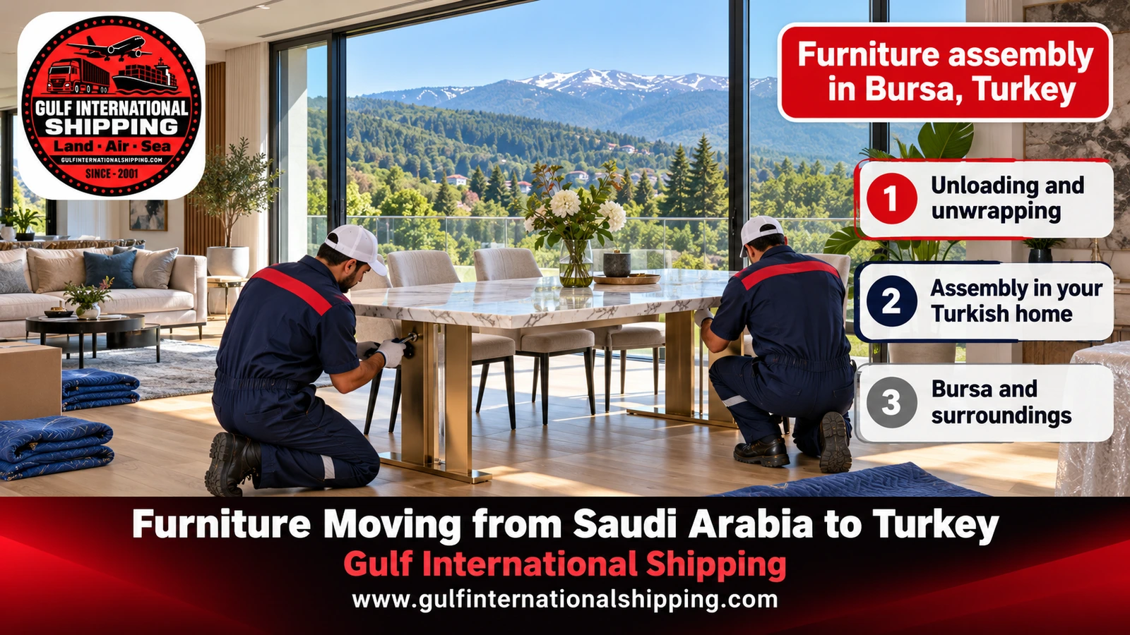 Furniture assembly in Bursa, Turkey