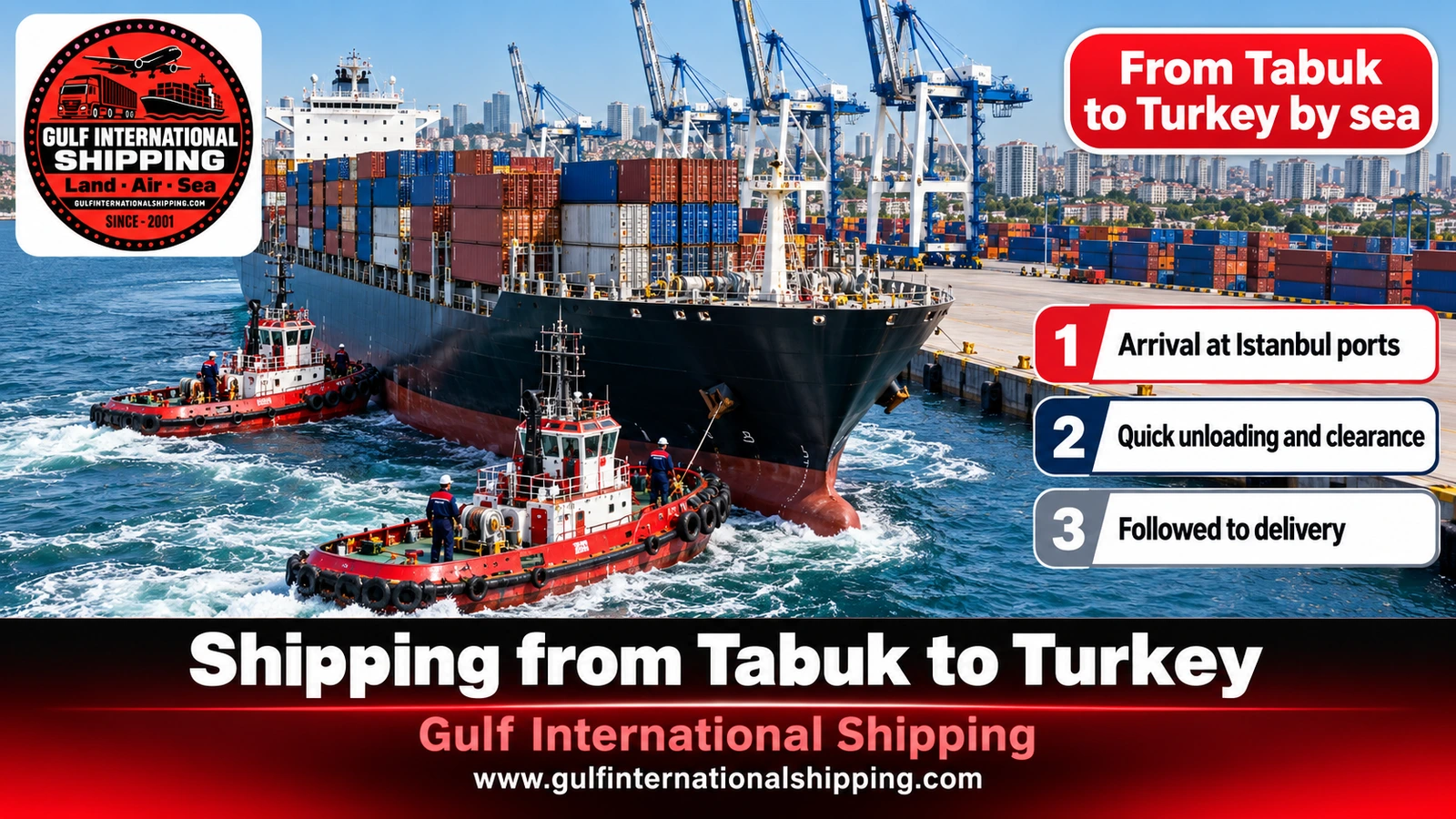 From Tabuk to Turkey by sea