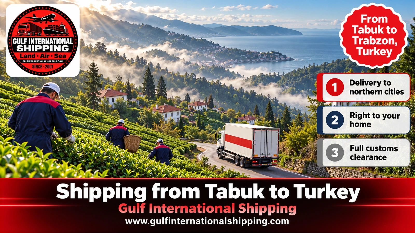 From Tabuk to Trabzon, Turkey