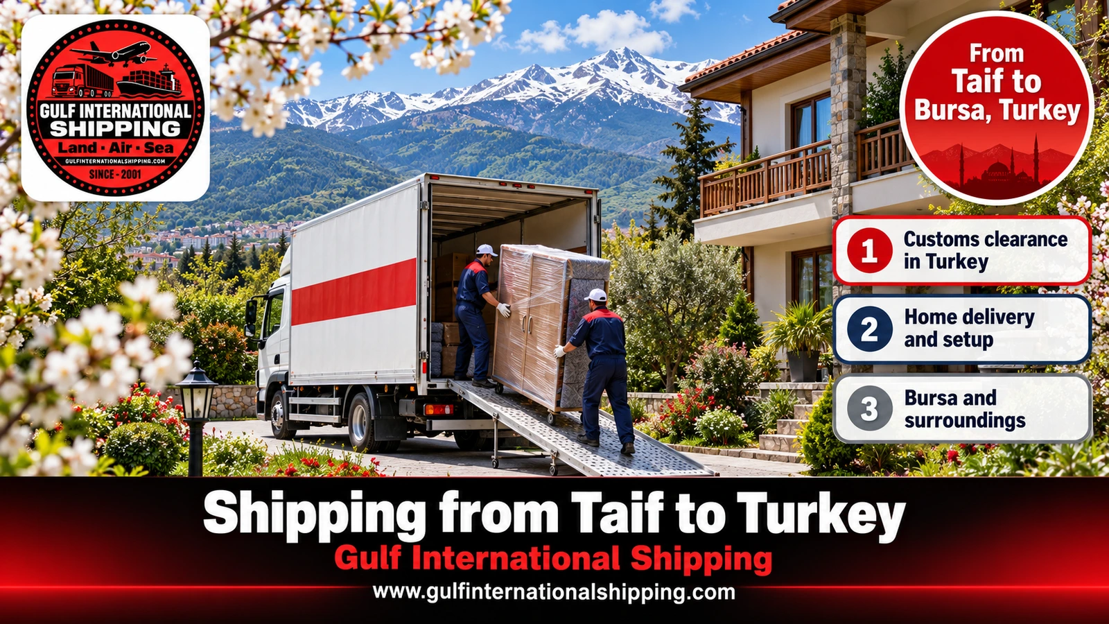 From Taif to Bursa, Turkey